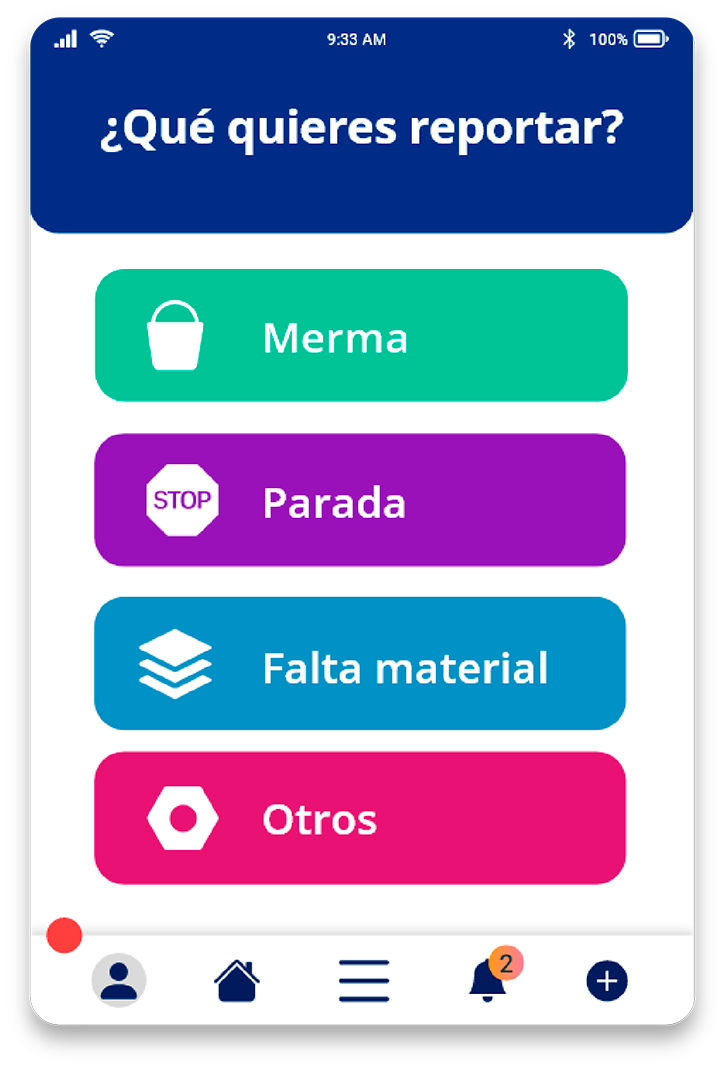 funcionalidades menu