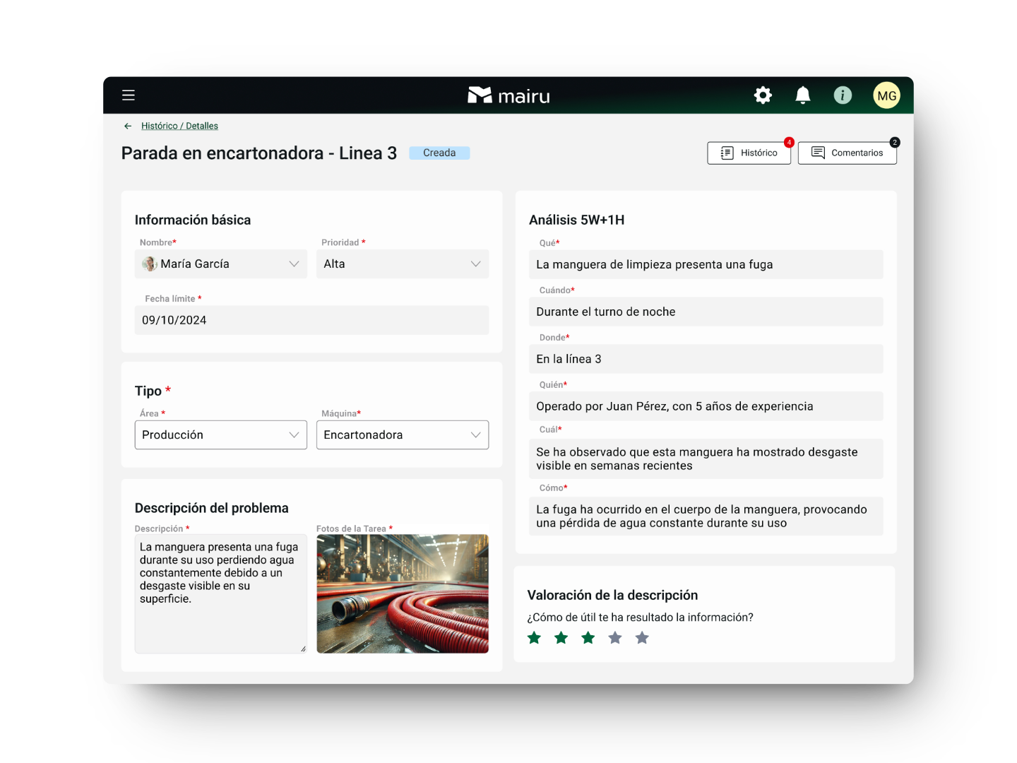Software de seguridad industrial en f&aacute;brica